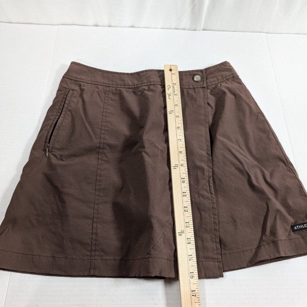 Athleta Brown size 4 skort Stretch material activewear - Picture 3 of 7